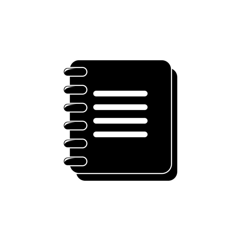 notebook vector icon illustration