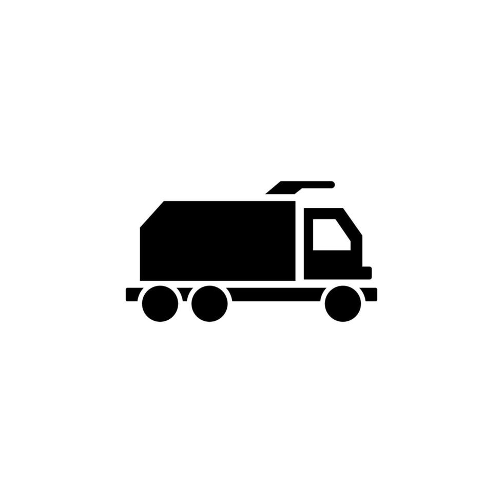 Garbage truck, car vector icon illustration