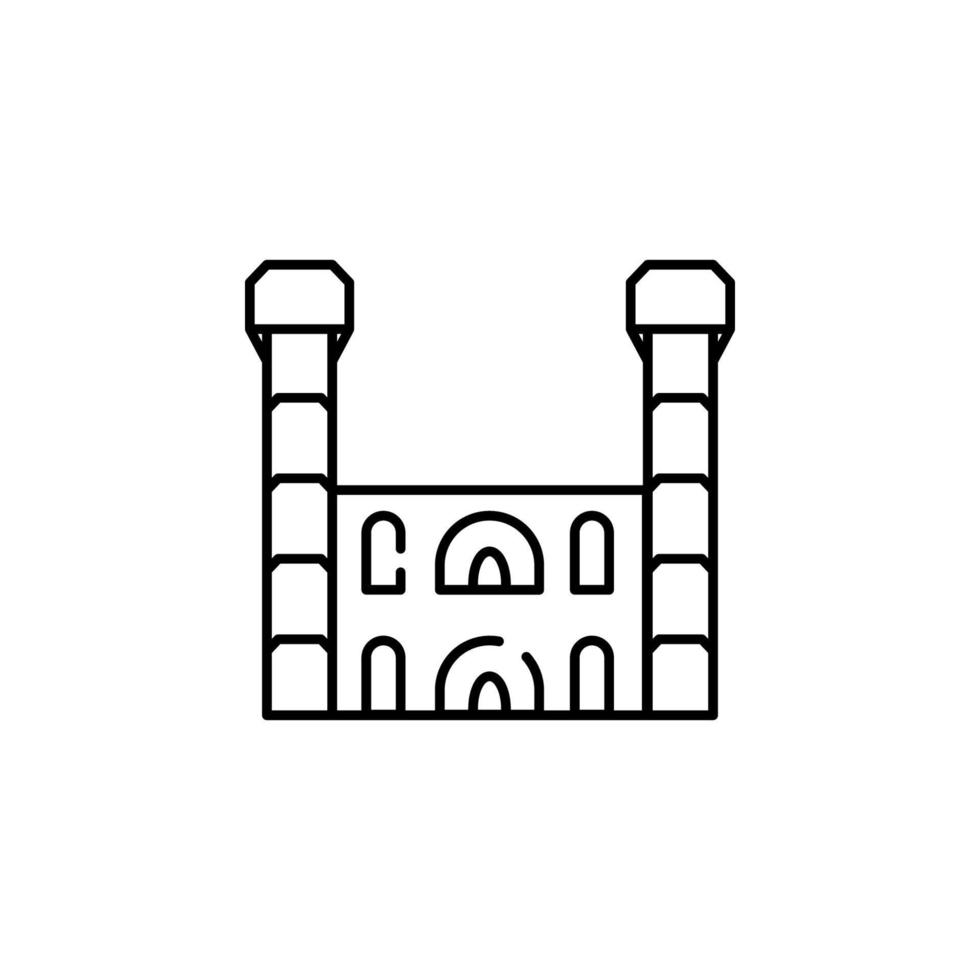 chauburji lahore vector icono ilustración