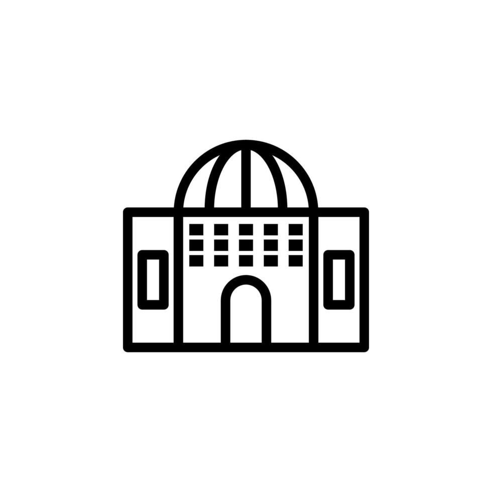 edificio mezquita vector icono ilustración