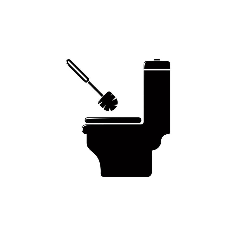 toilet brush vector icon illustration