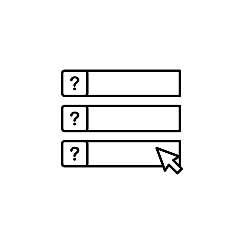 exam, online, tests vector icon illustration