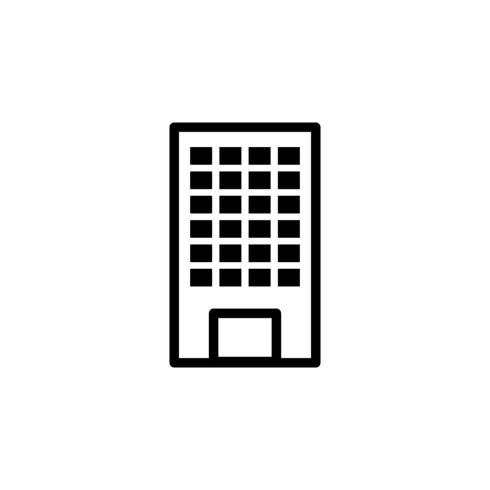 Building hostel vector icon illustration