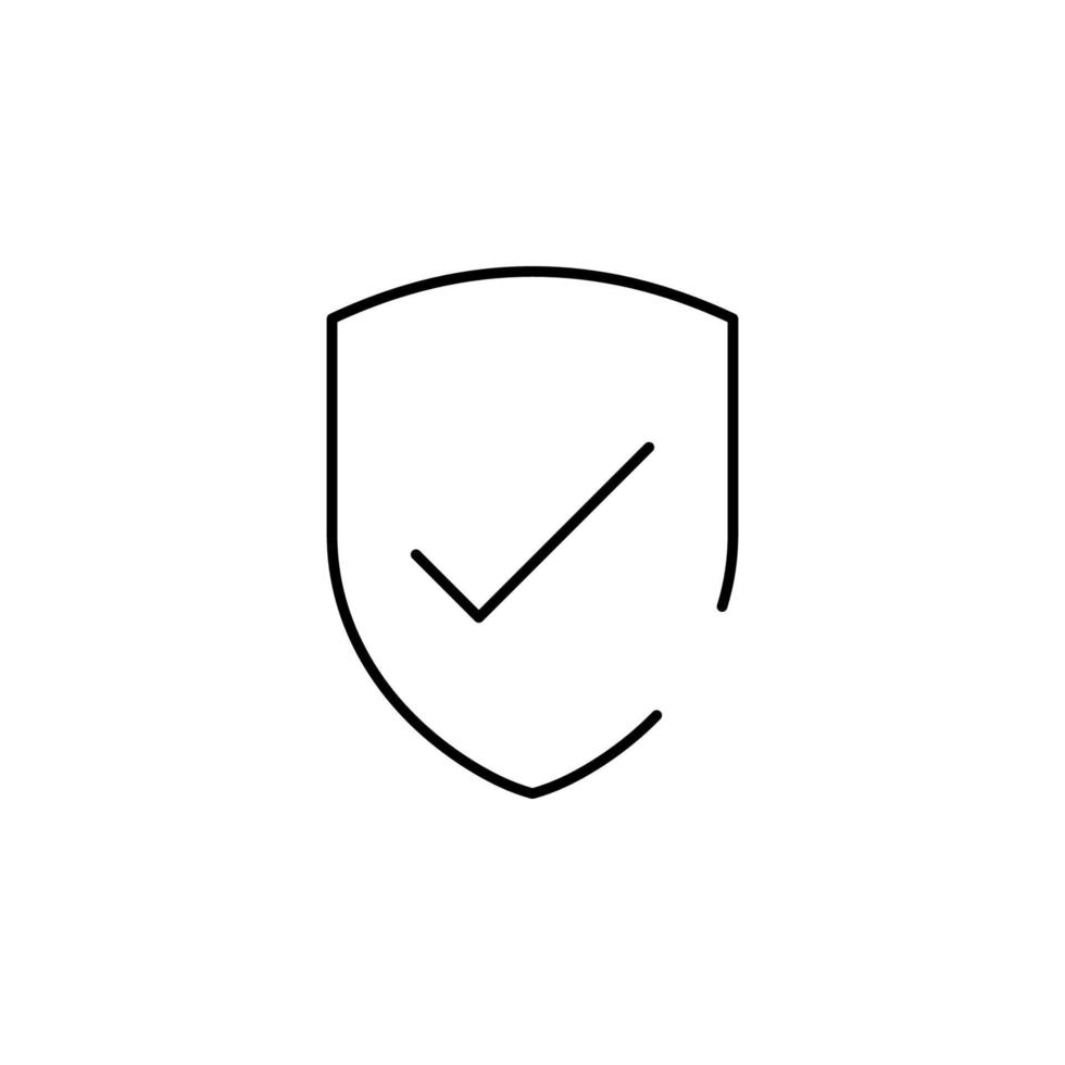 shield, check vector icon illustration