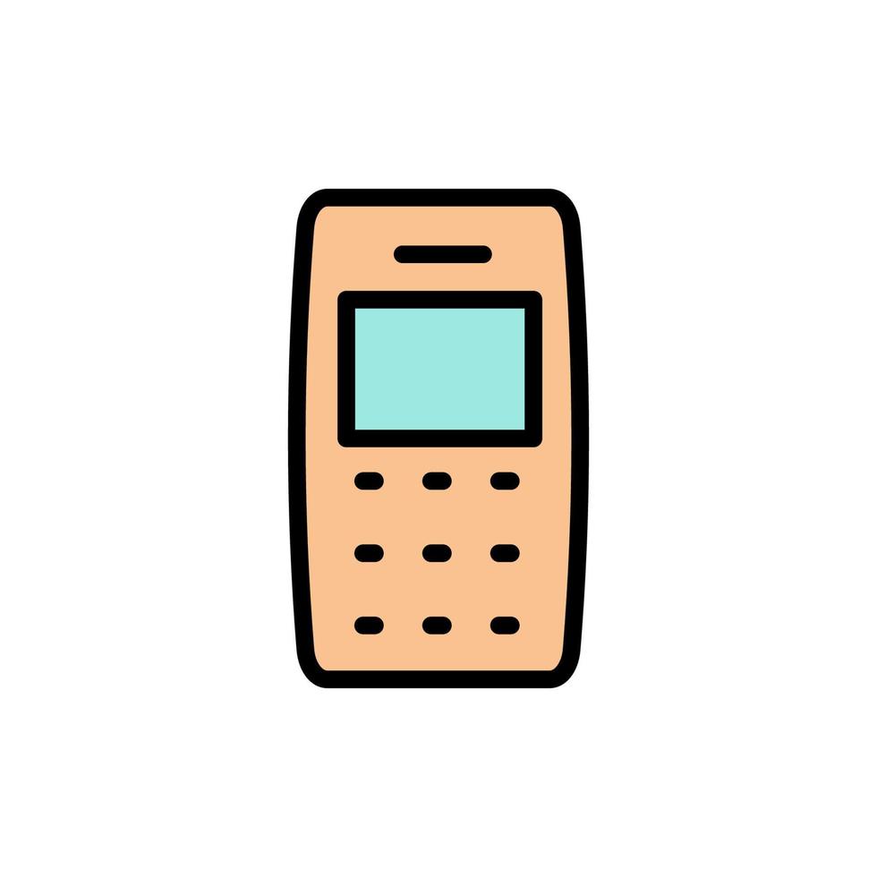 Phone, mobile, technology vector icon illustration