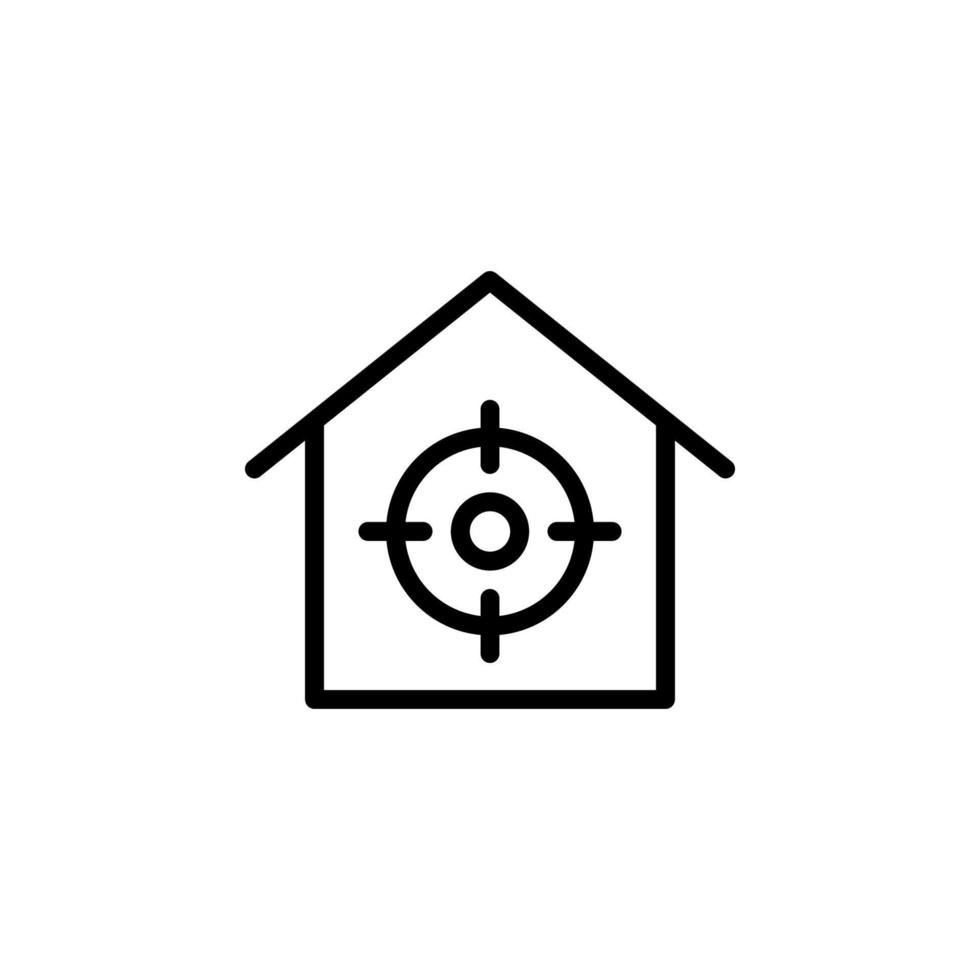 real estate target vector icon illustration