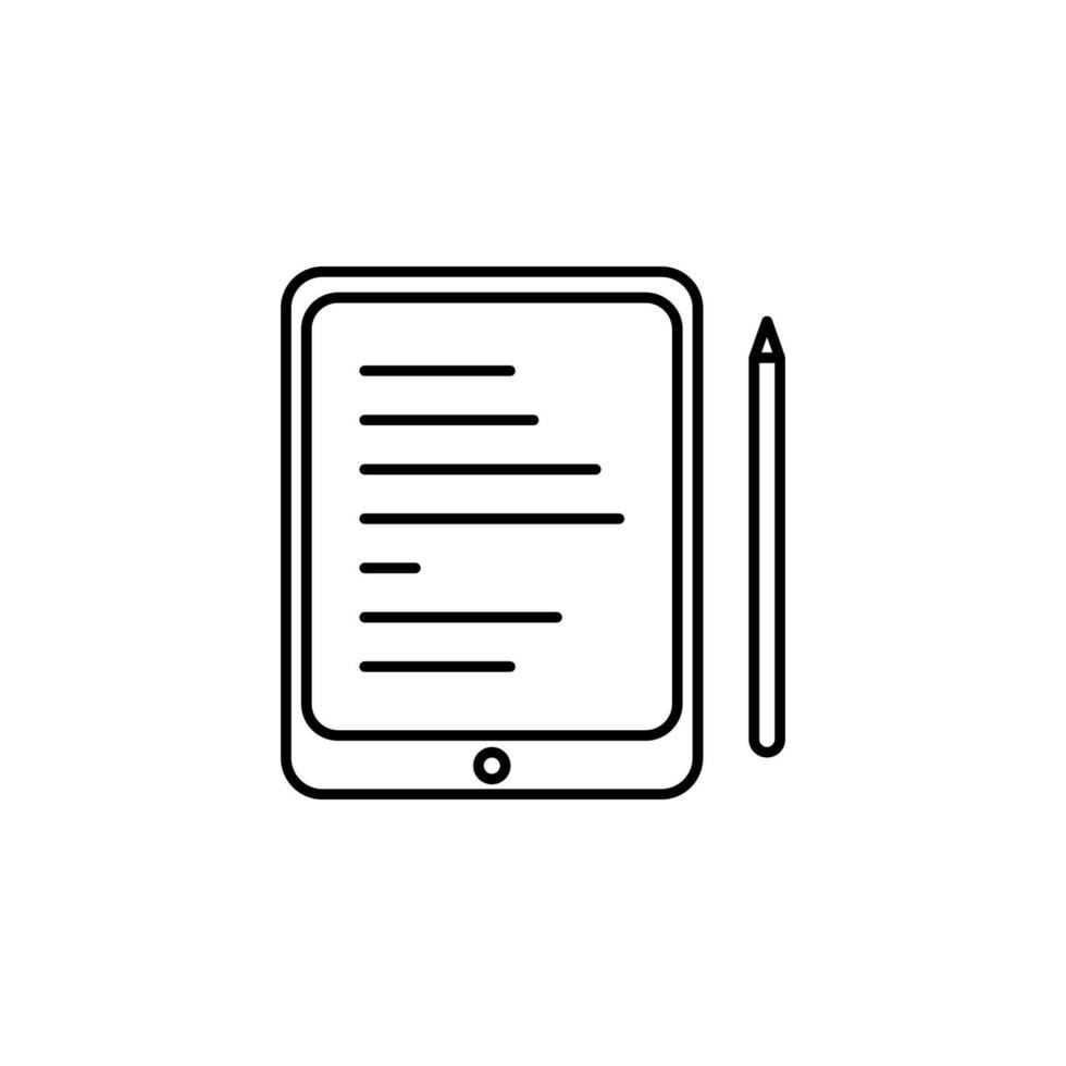 the tablet vector icon illustration