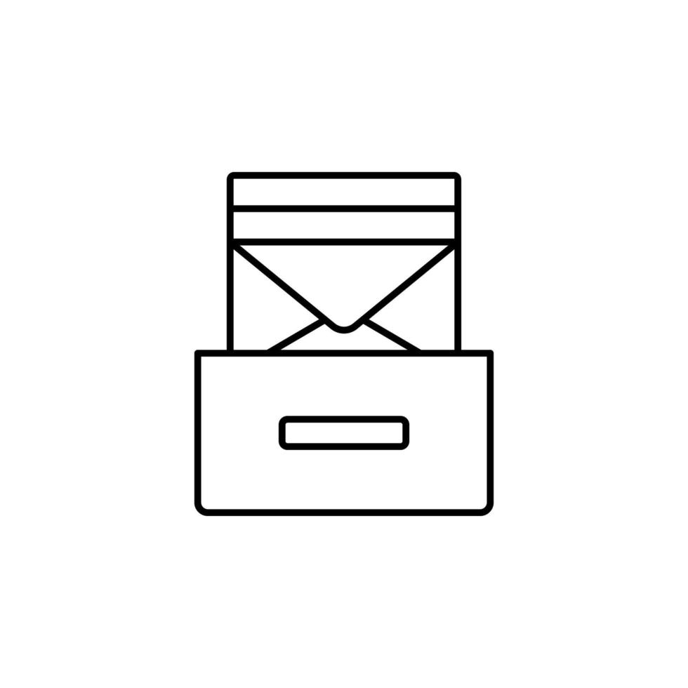 caja letras vector icono ilustración