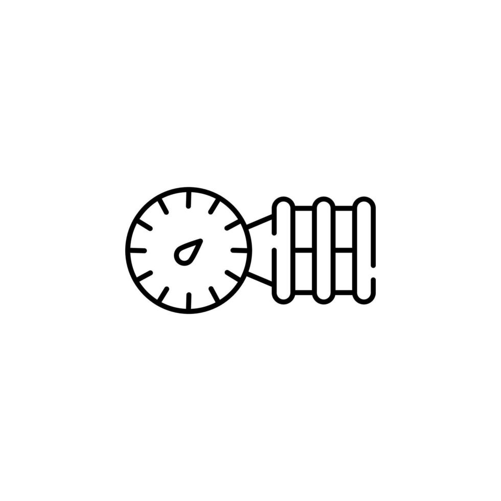 manometer, odometer vector icon illustration