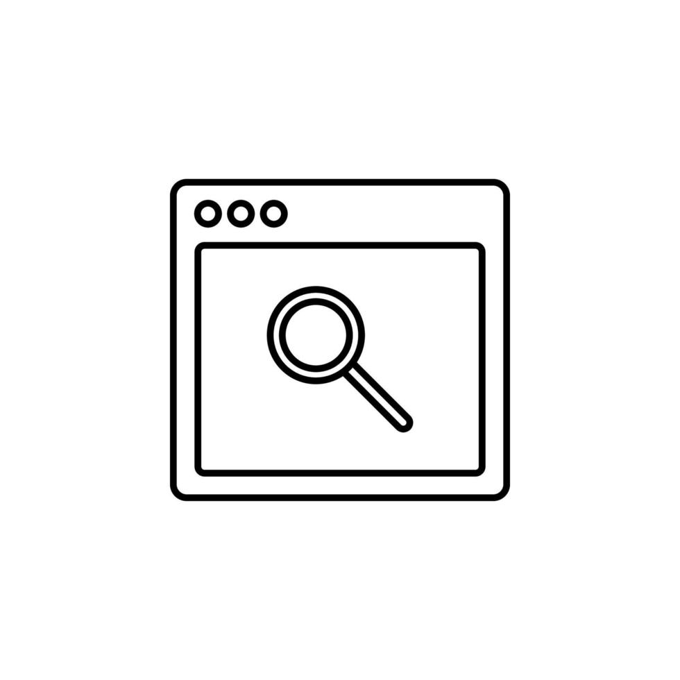 browser search sites vector icon illustration