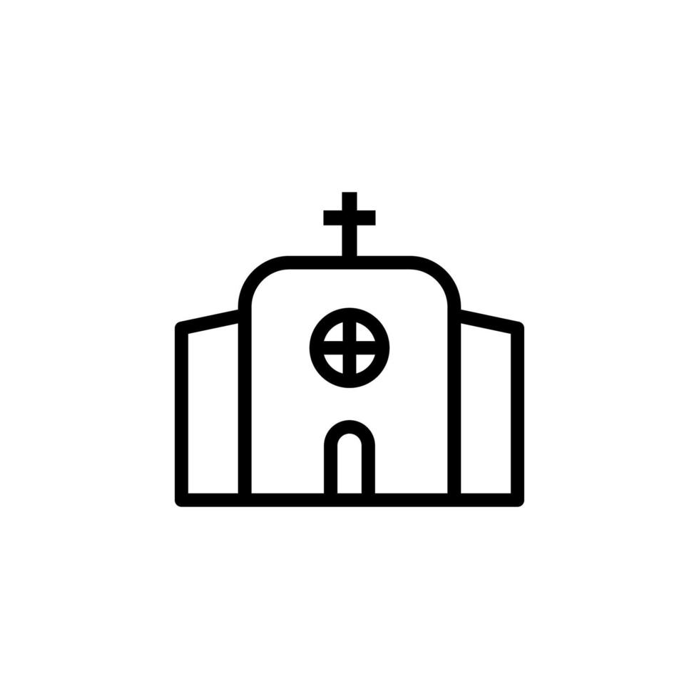 building church vector icon illustration