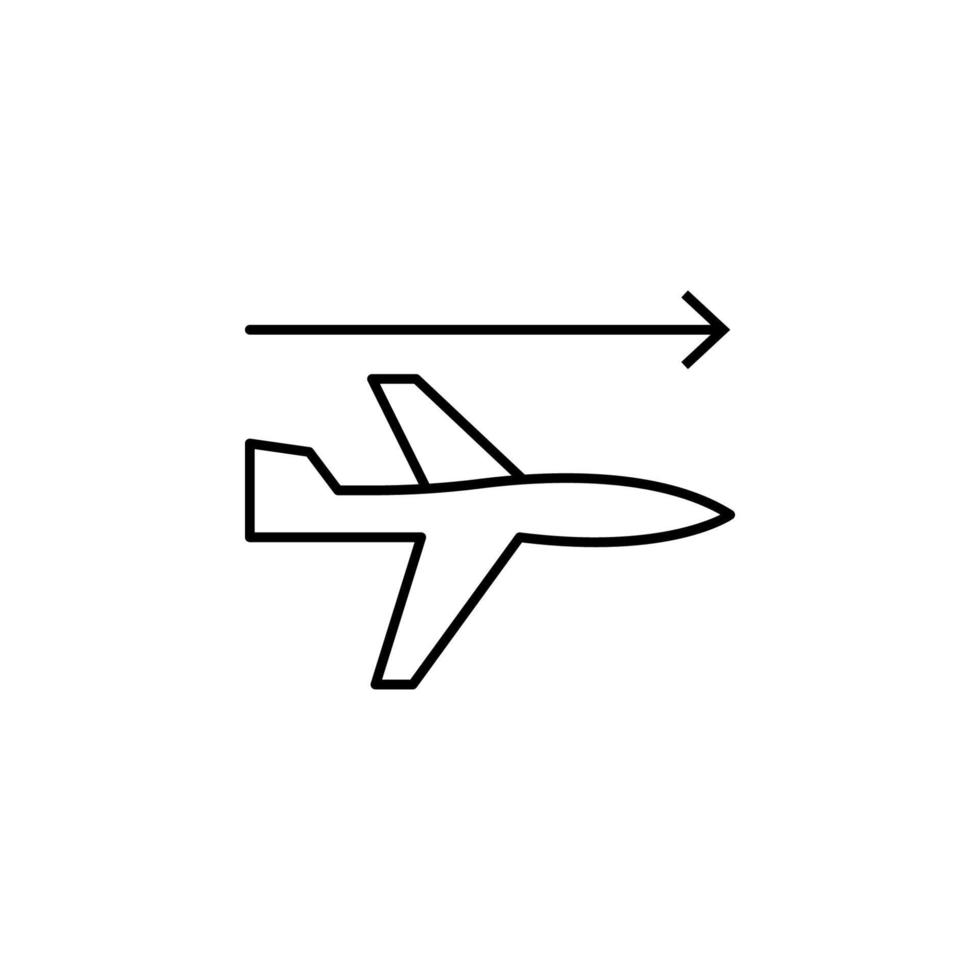 aircraft airplane vector icon illustration