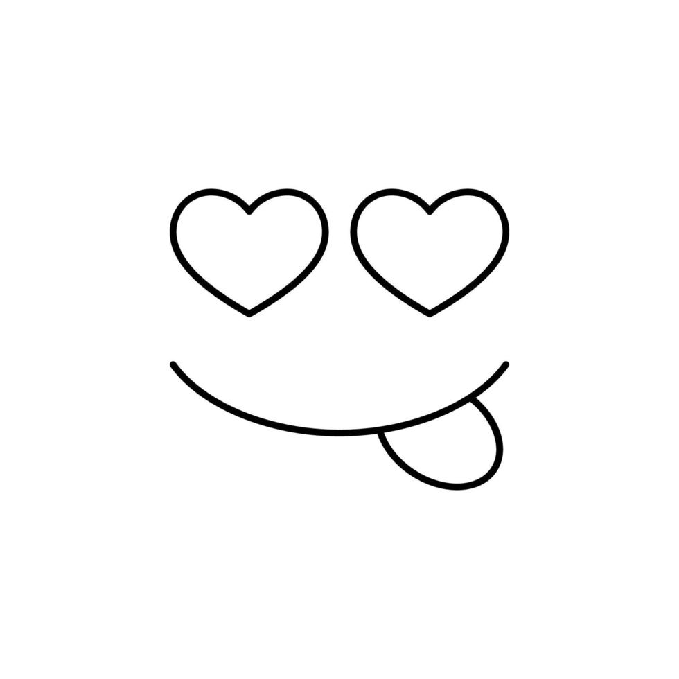 in love face heart vector icon illustration