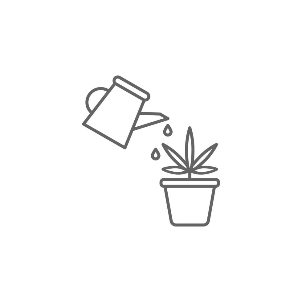 Plants, marijuana vector icon illustration