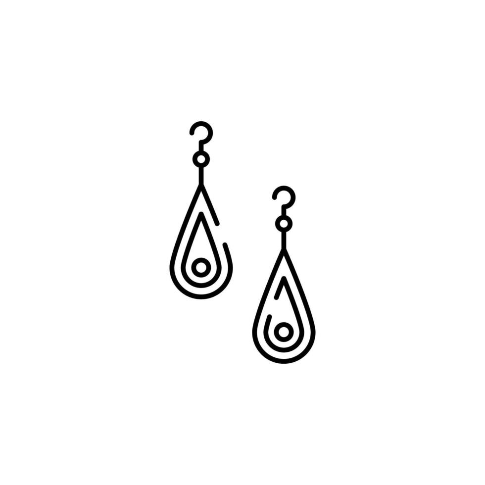 ear broches vector icon illustration