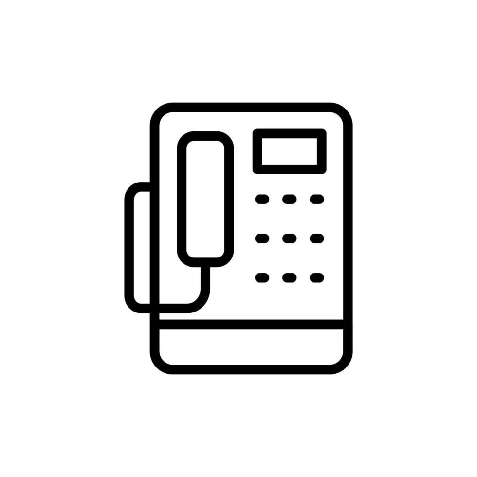 Phone, landline vector icon illustration