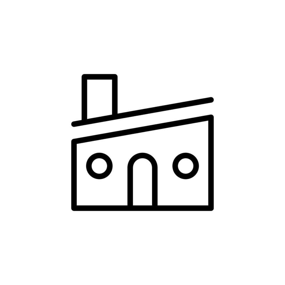 Building factory vector icon illustration