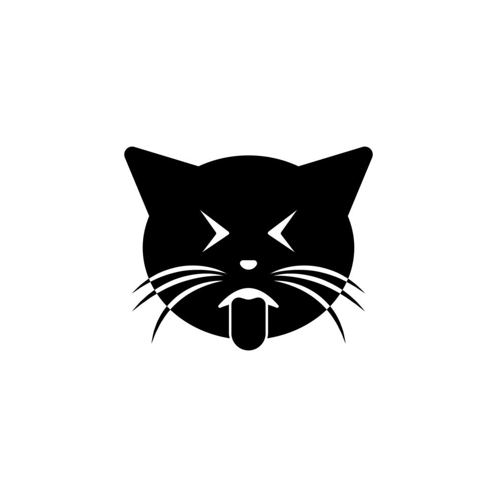 shows the language cat vector icon illustration