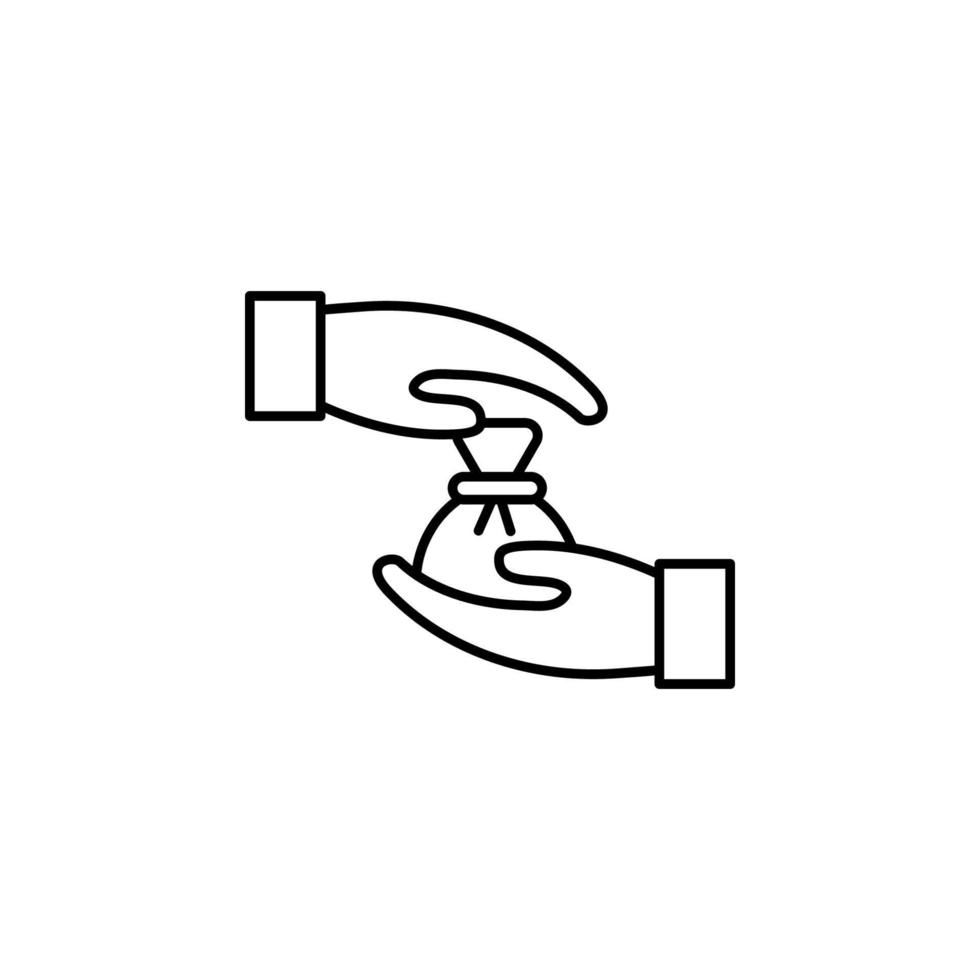 Corruption stop money vector icon illustration