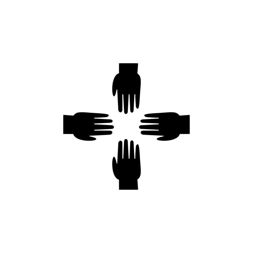 going hands vector icon illustration