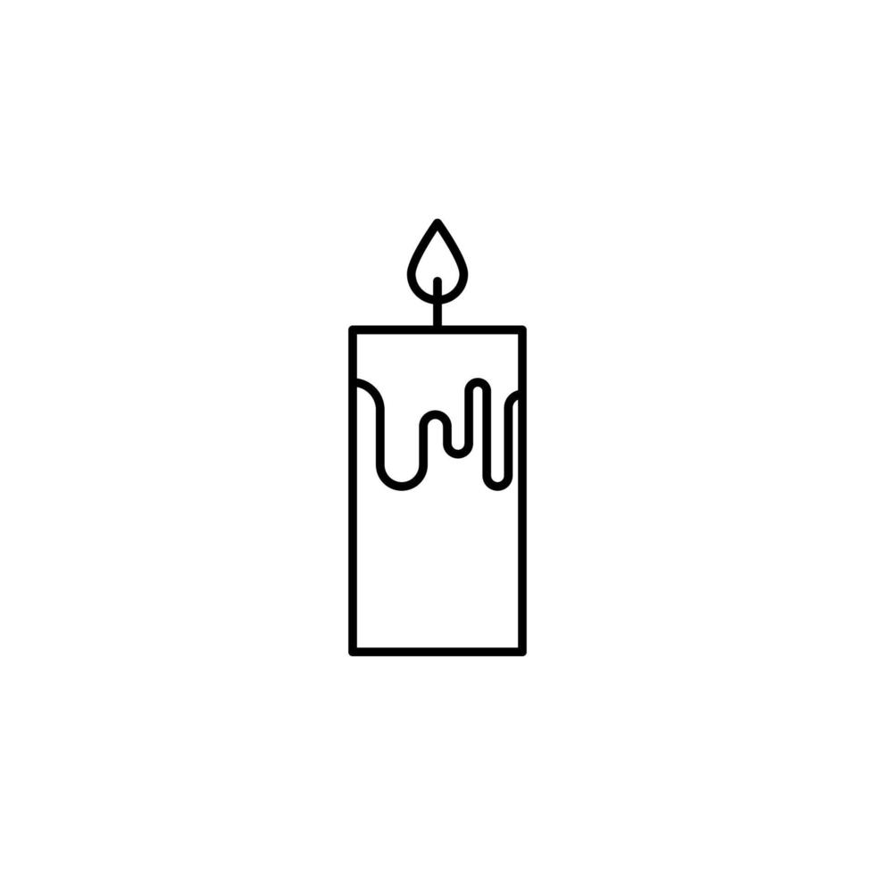 candle vector icon illustration