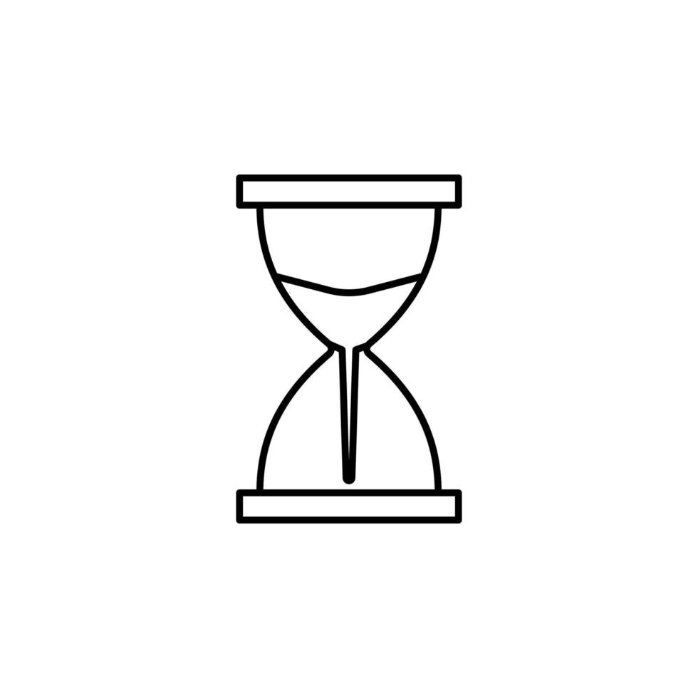 hourglass vector icon illustration