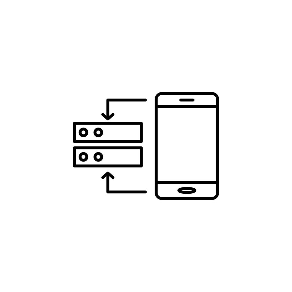 remote storage vector icon illustration