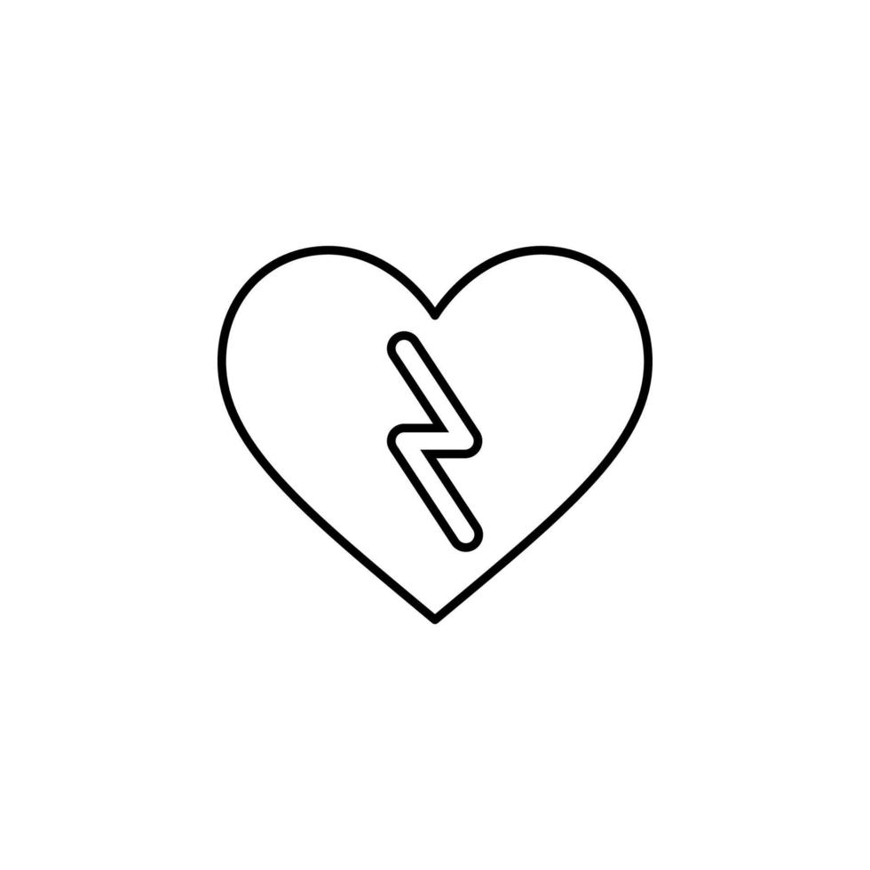 heart storm vector icon illustration