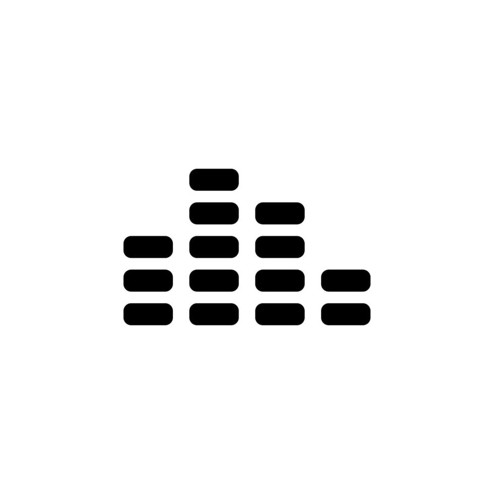 sound equalizer vector icon illustration