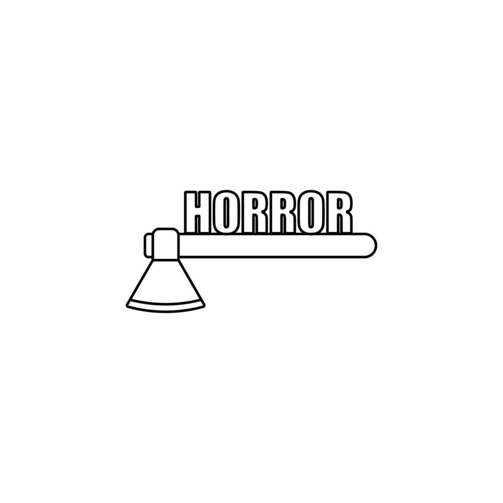 logo horror games vector icon illustration