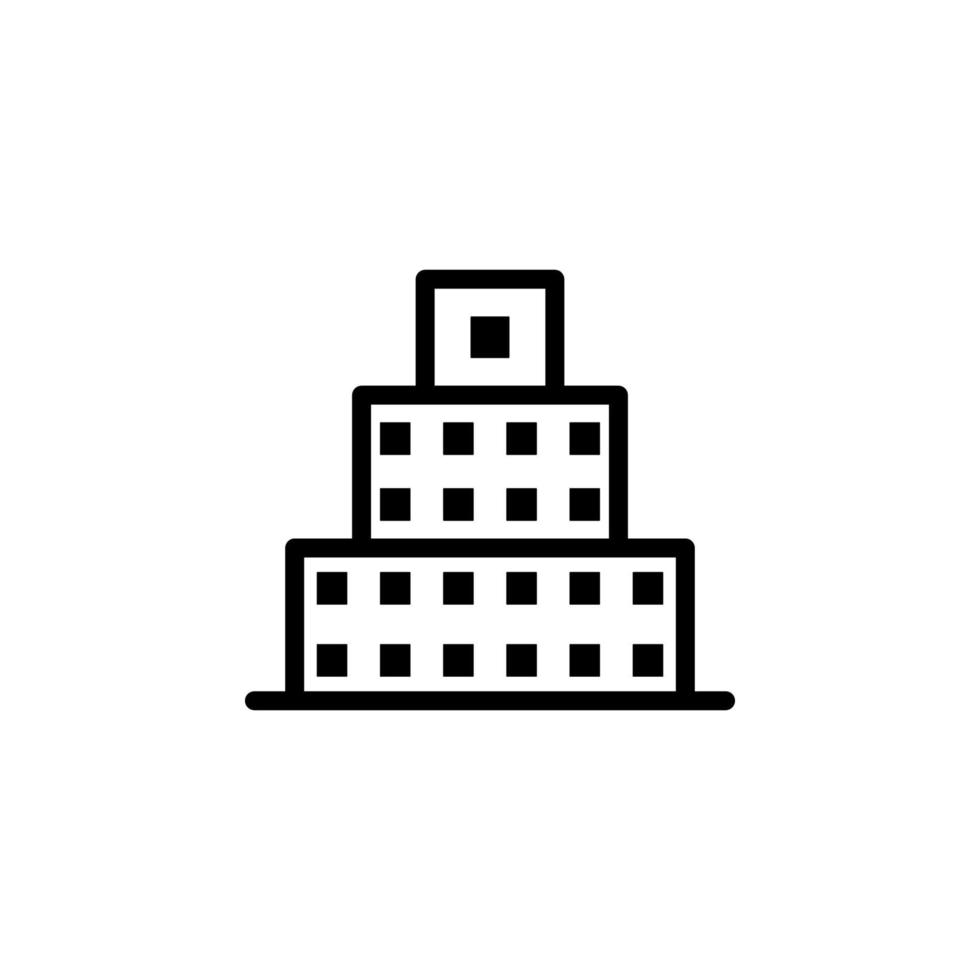 government Building vector icon illustration