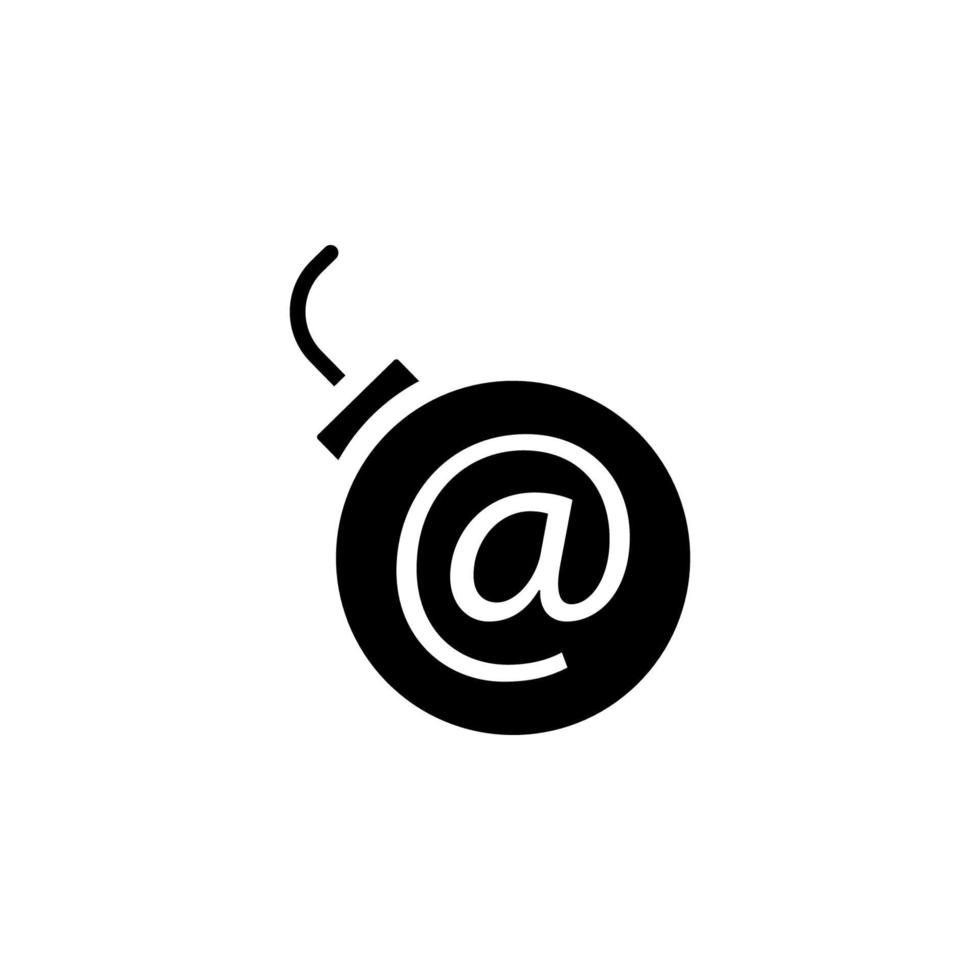 mail bomb vector icon illustration