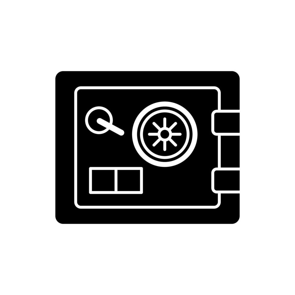 Bank, deposit, safe, safety, strongbox vector icon illustration