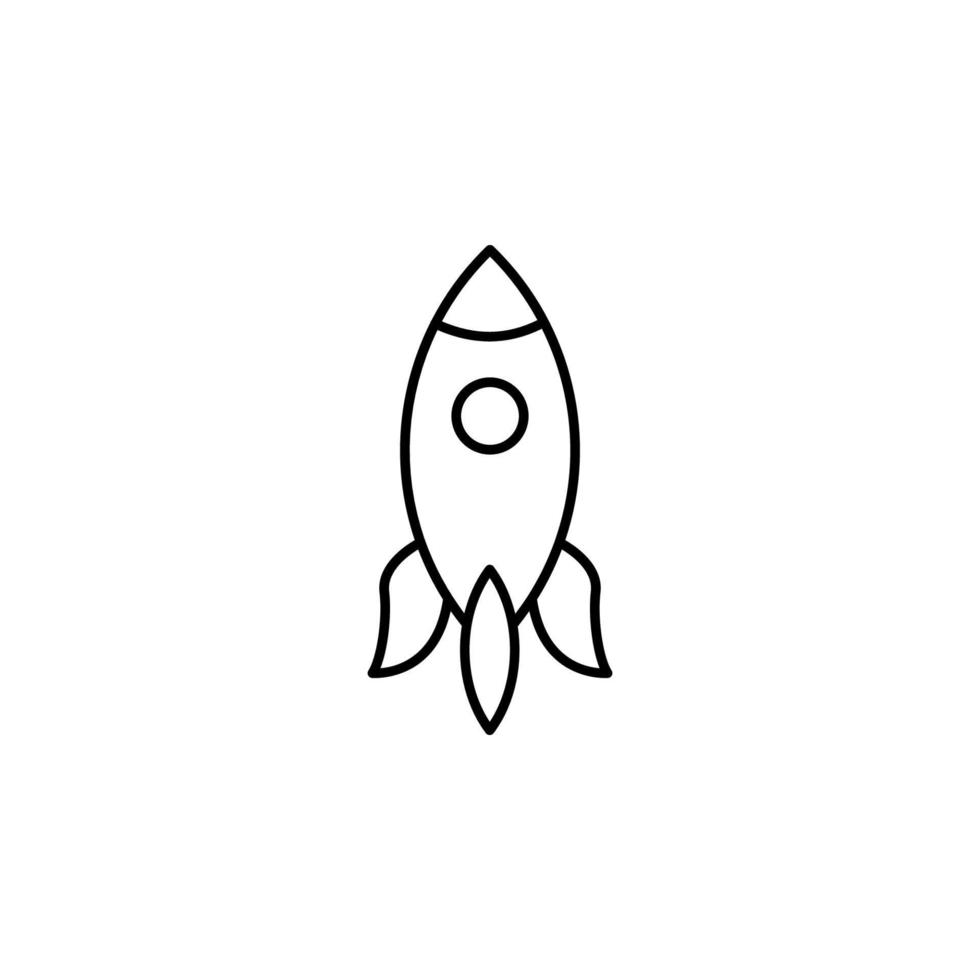 booster, rocket, startup vector icon illustration