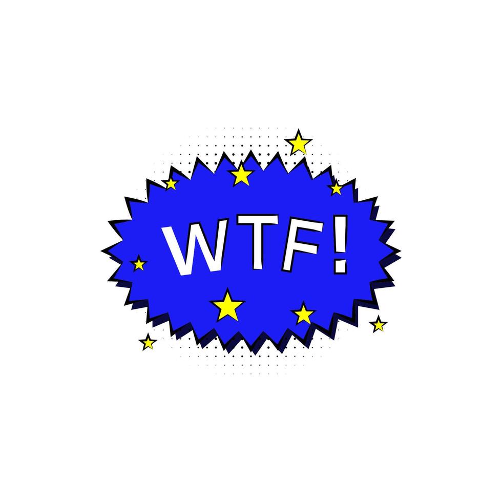 popular Arte wtf borla color vector icono