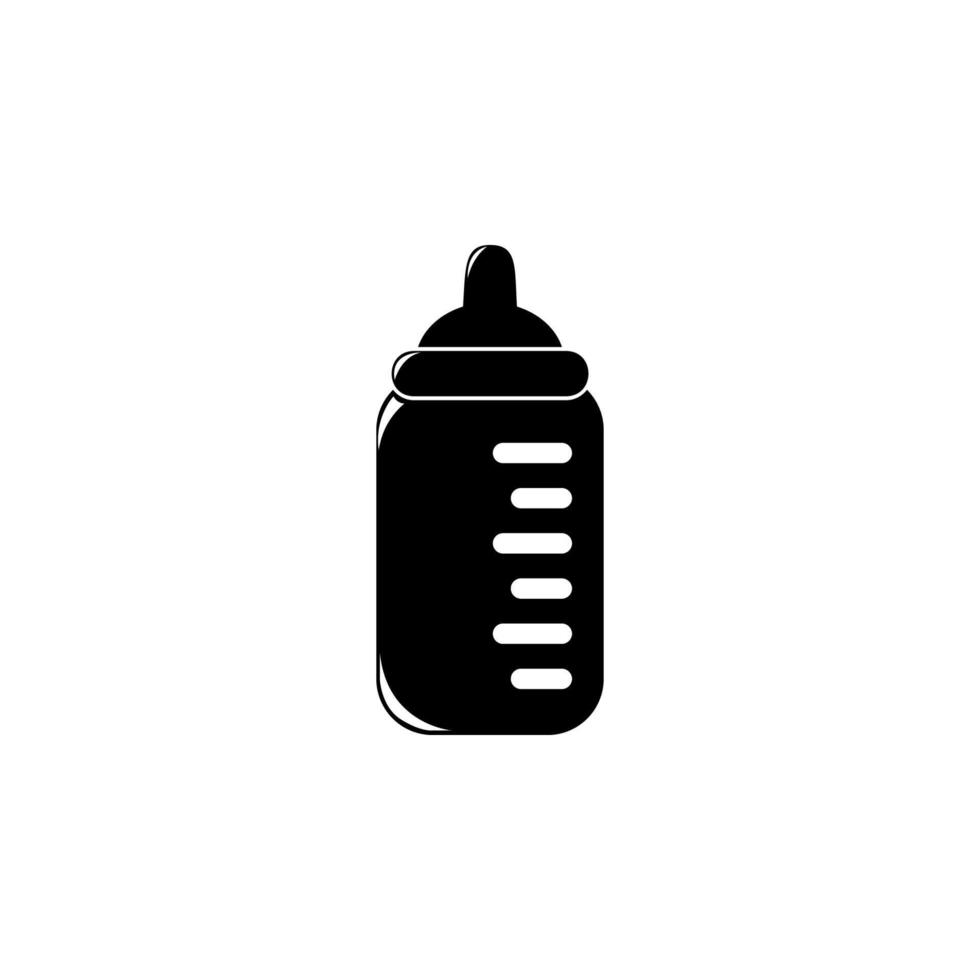 baby bottle vector icon illustration
