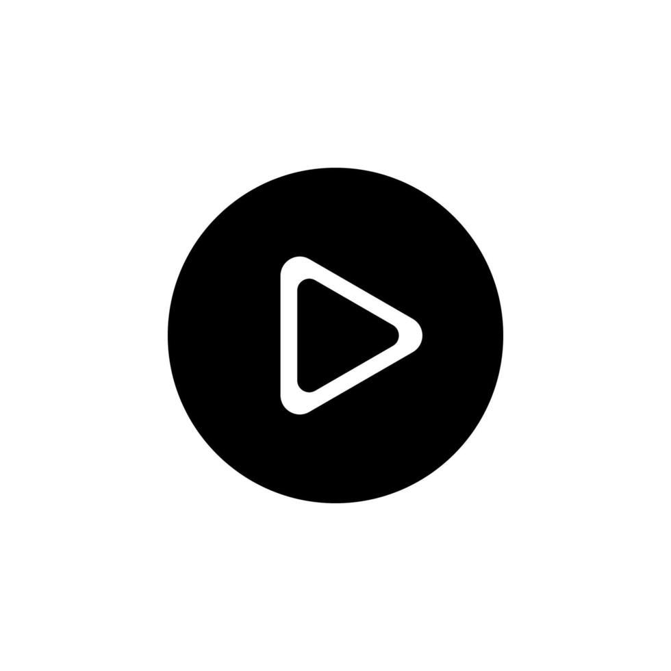 play in round sign vector icon illustration