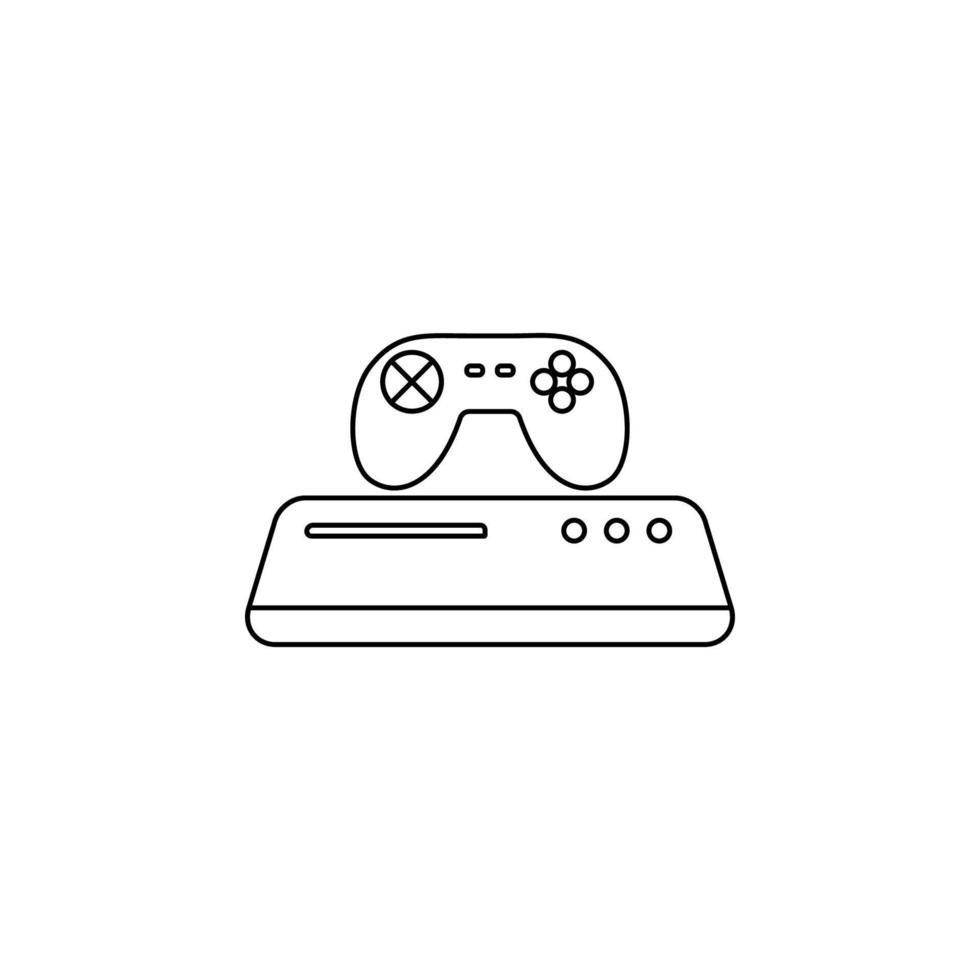 game console vector icon illustration