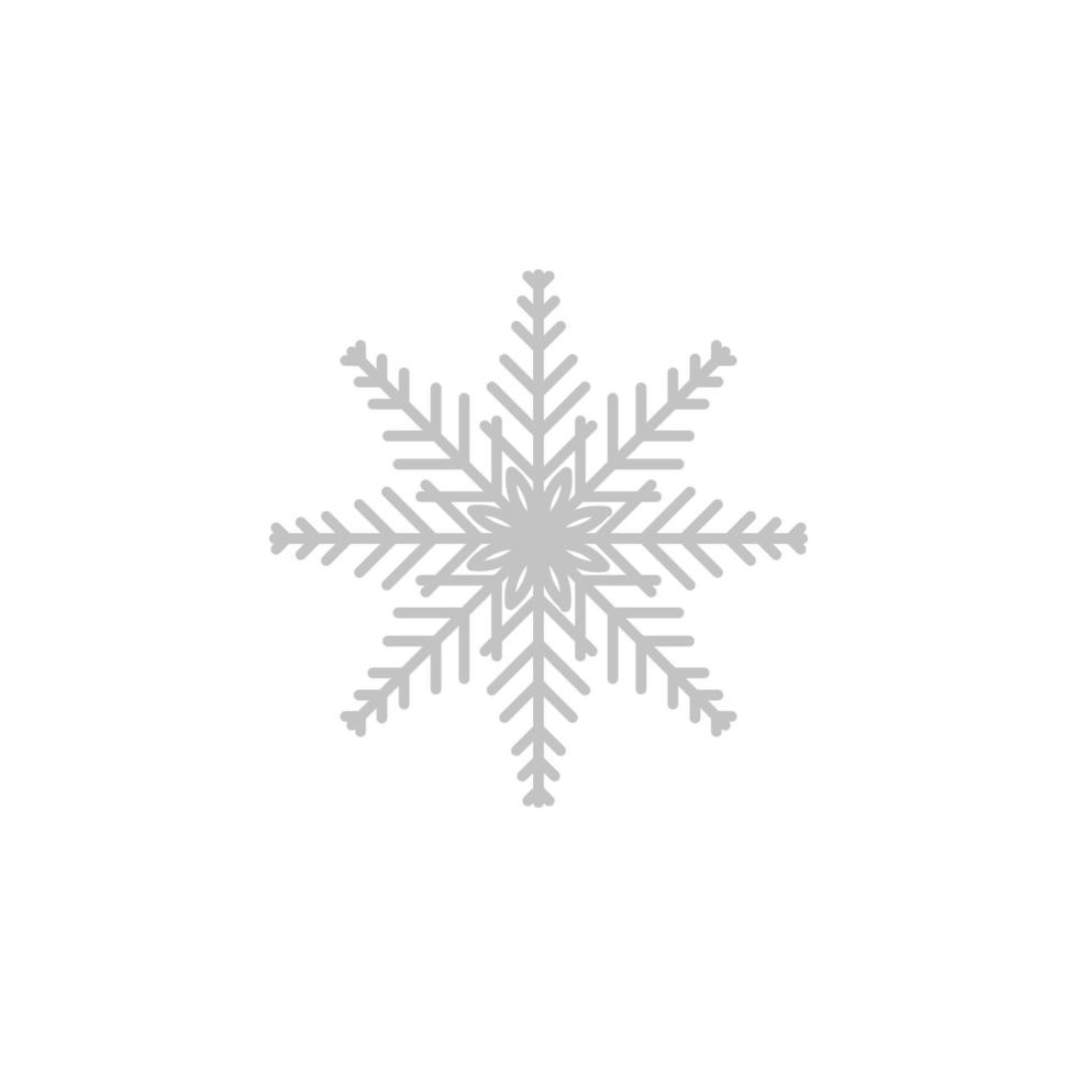 Snowflake, snow, winter vector icon illustration