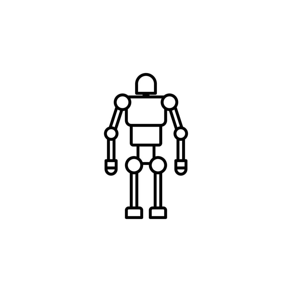 robot vector icono ilustración