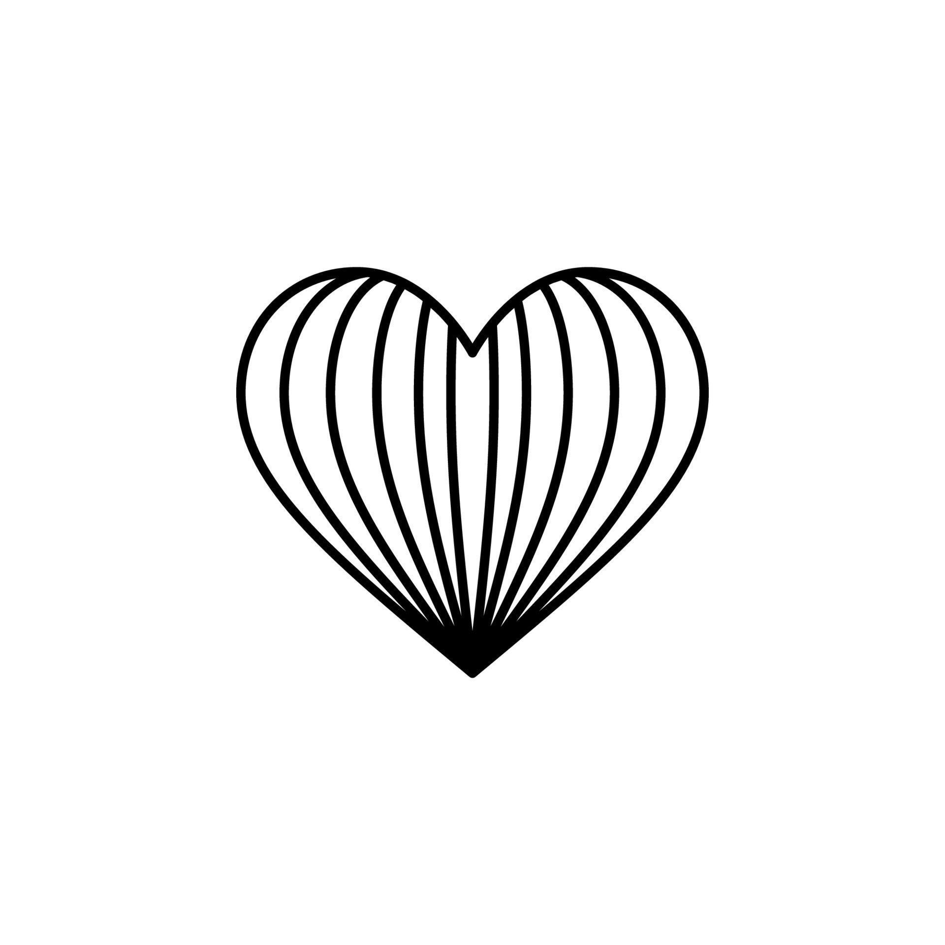 heart line of multiple heart vector icon illustration 23195135 Vector