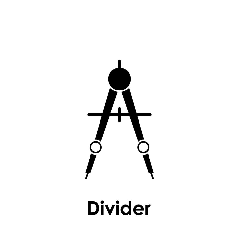 divisor vector icono ilustración