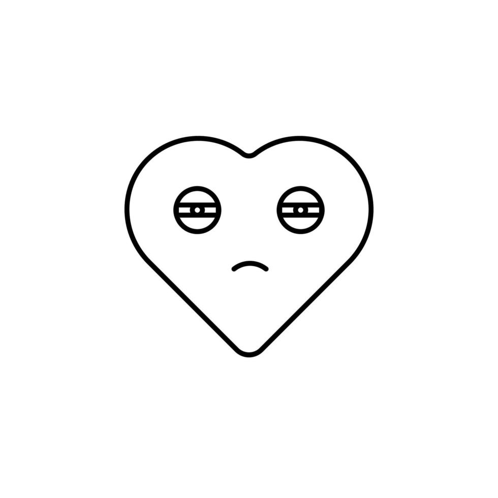 bored emoji vector icon illustration