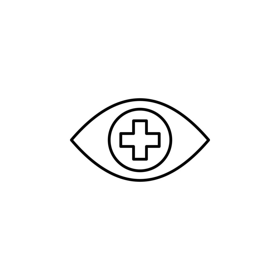 ojo medicina vector icono ilustración
