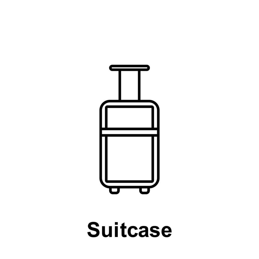 Suitcase vector icon illustration