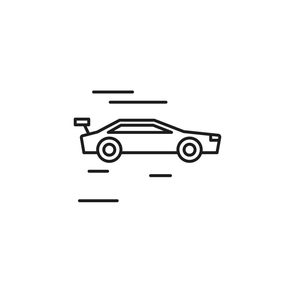 carreras, coche vector icono ilustración