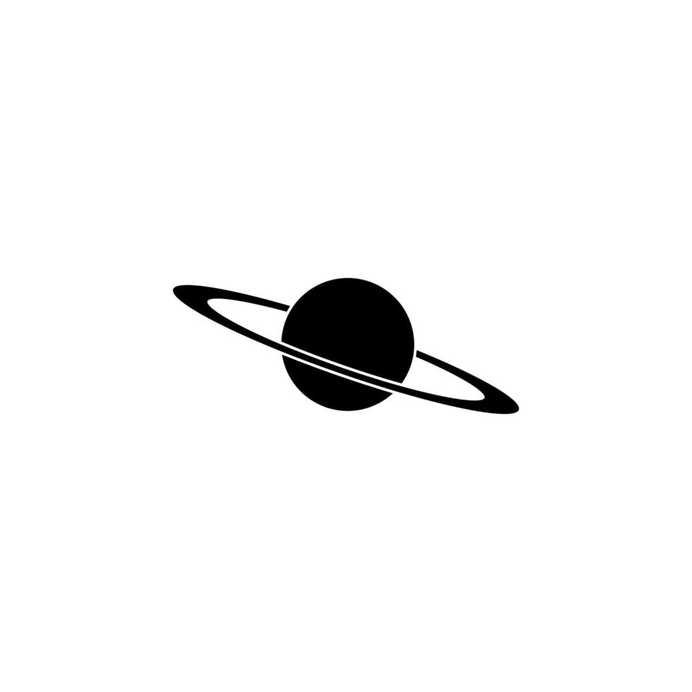 Saturn vector icon illustration