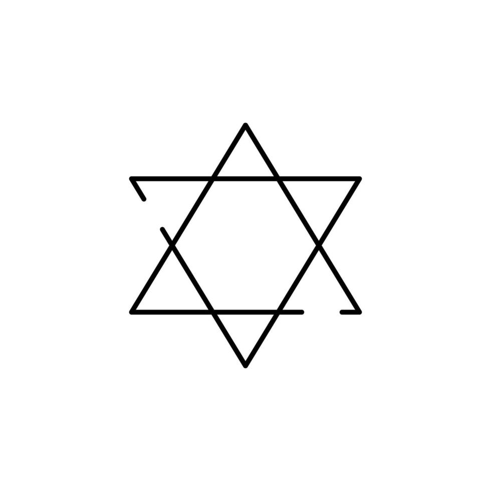 star of David vector icon illustration