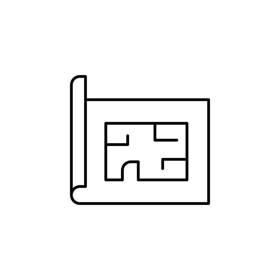apartment plan vector icon illustration