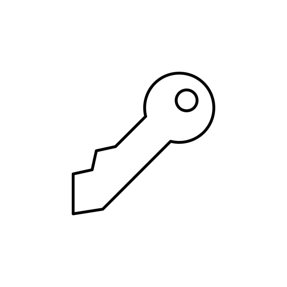 llave vector icono ilustración